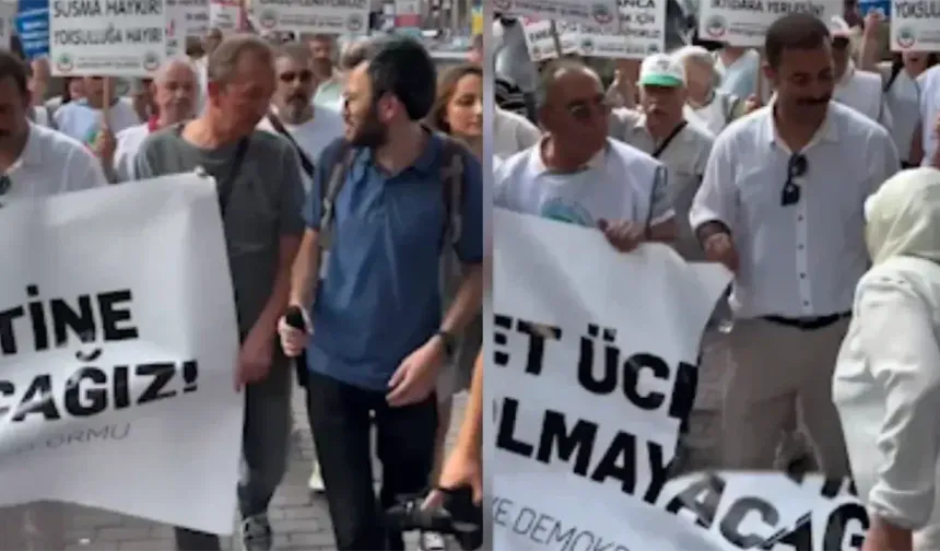 CHP'nin yoksulluk pankartını yırtan kişi AKP'li yönetici çıktı: Eskişehir'de tansiyon yükseldi