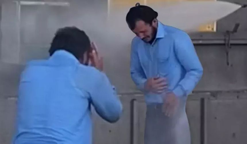 Tokat'ta 'pes artık' dedirten olay! Sıcağa dayanamayan vatandaş oto yıkamacıda duş aldı!