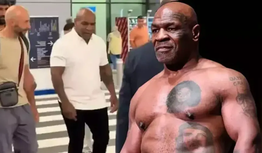 Mike Tyson İstanbul’da: Hayranları havalimanında izdiham oluşturdu