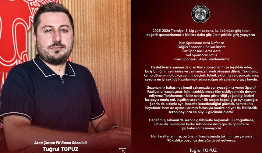 Çorum FK'da Amedspor maçı öncesi hedef 3 puan