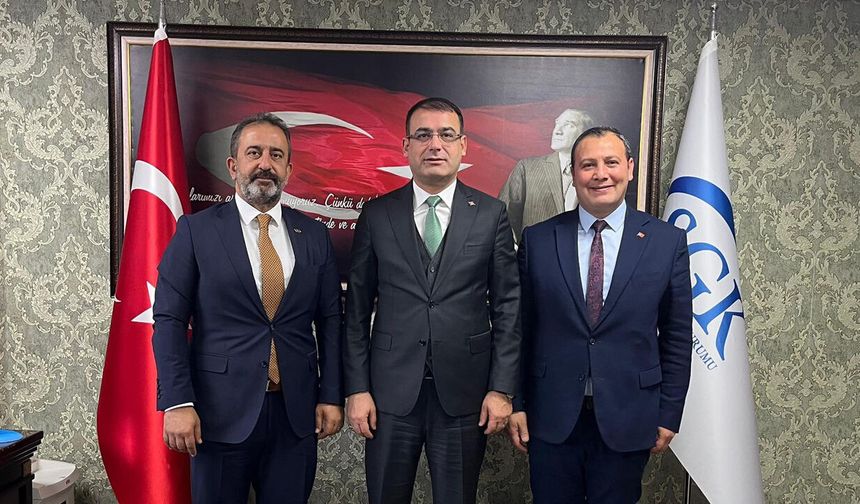 SGK Ankara İl Müdürü Ömer Tök’e Çorum’dan ziyaret