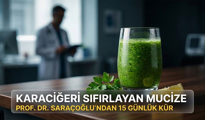 Prof. Dr. İbrahim Saraçoğlu formülü verdi. 15 gün her sabah aç karnına içenlerin karaciğeri yenileniyor