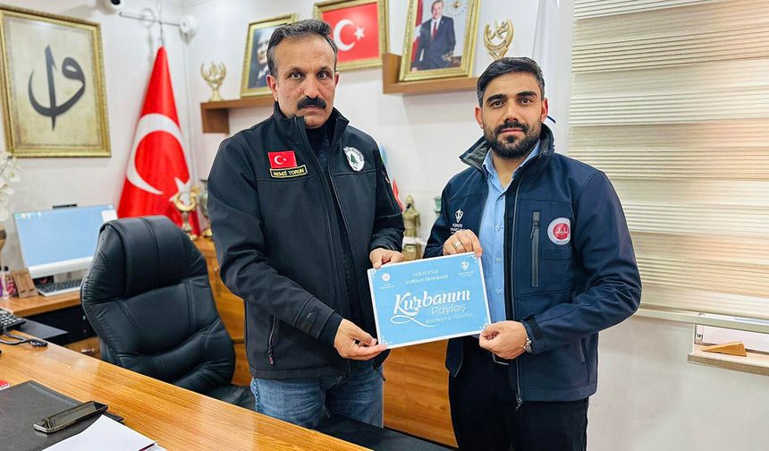 Başkan Torun kurban vekâletini Türkiye Diyanet Vakfı’na verdi
