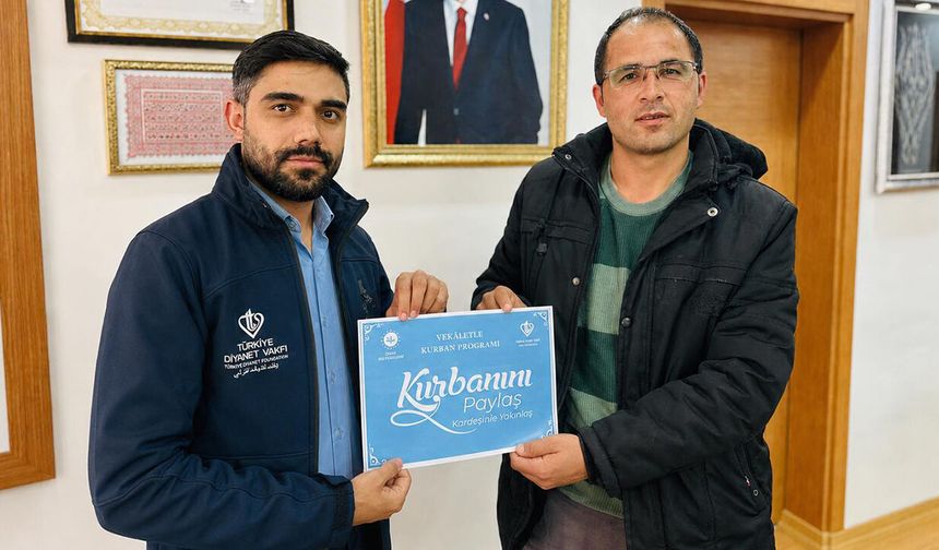 Hasan İpek kurban vekâletini TDV’ye verdi