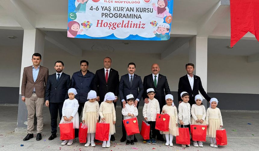 Ortaköy’de 4-6 yaş Kur’an kursu kapanış programı düzenlendi