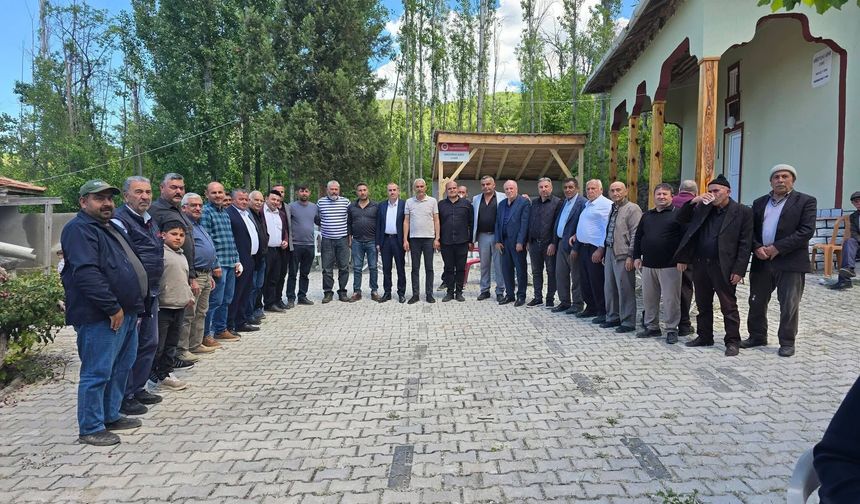 Söğütönü Köyü’nde şükür duası ve kurban yemeği