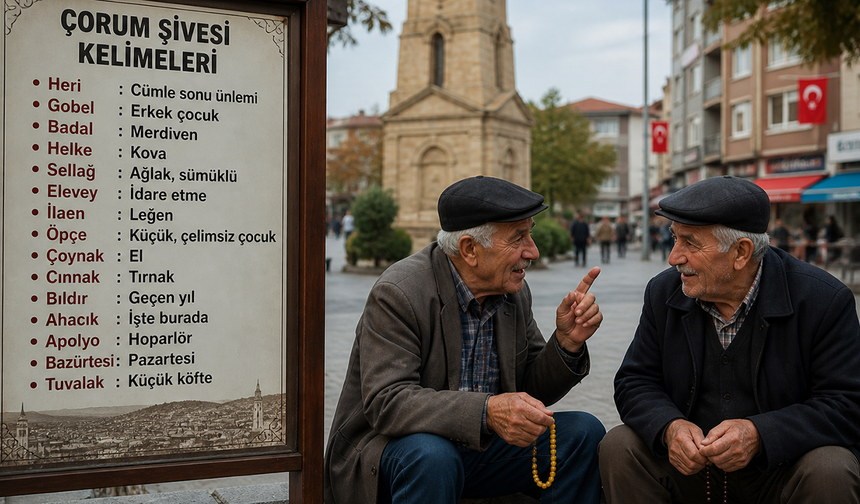 Çorum şivesi kültürel kimliğin yaşayan parçası
