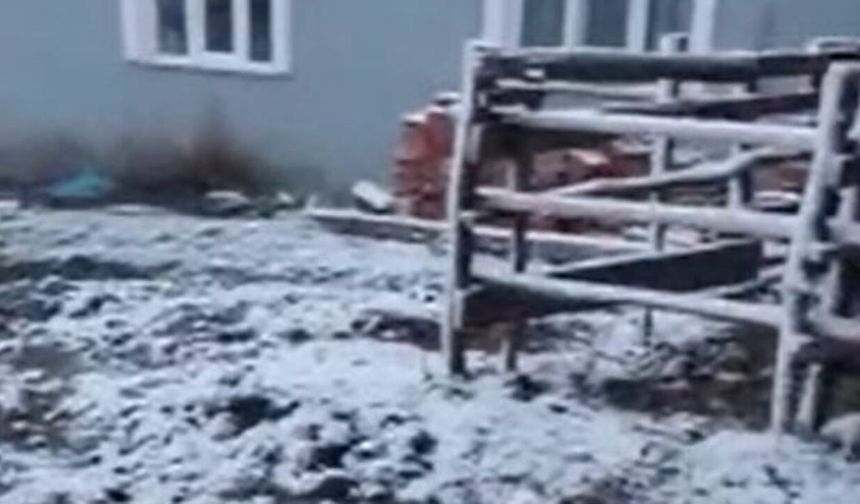 Çorum'da kar ve yağmur etkili oldu