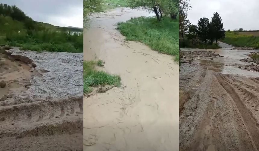 Çorum'da dolu ve sel felaketi: Köylerde büyük zarar oluştu