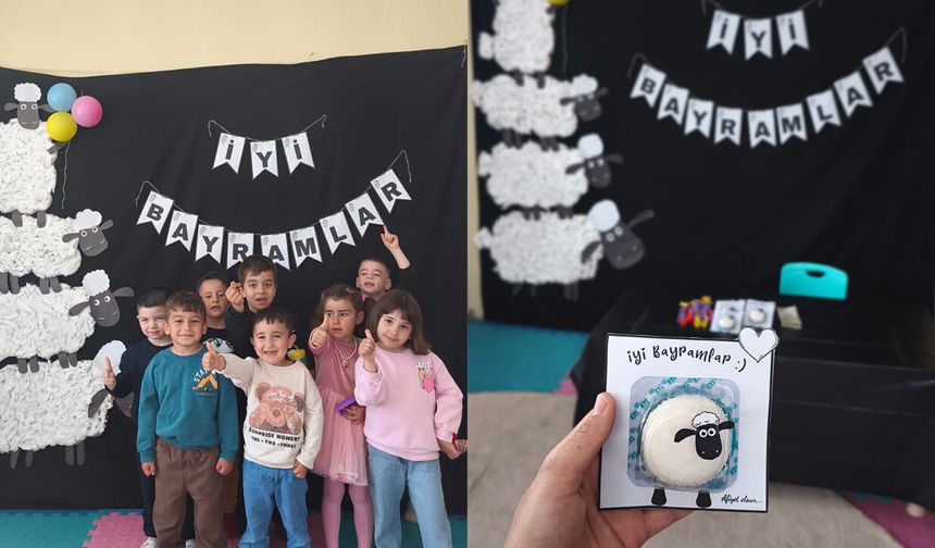 Uğurludağ’da miniklerle bayramlaşma programı düzenlendi