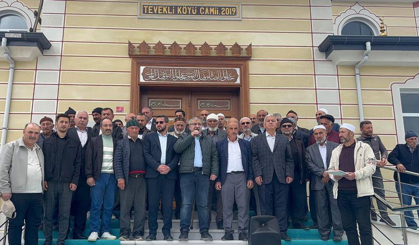 Bayat'ta Tevekli Köyü Camii dualarla açıldı
