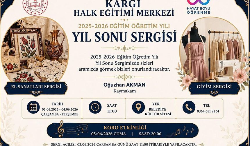 Kargı’da Hayat Boyu Öğrenme Haftası etkinlikleri başlıyor