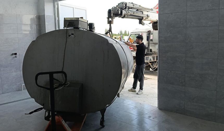 Laçin'de süt toplama merkezi hizmete açıldı