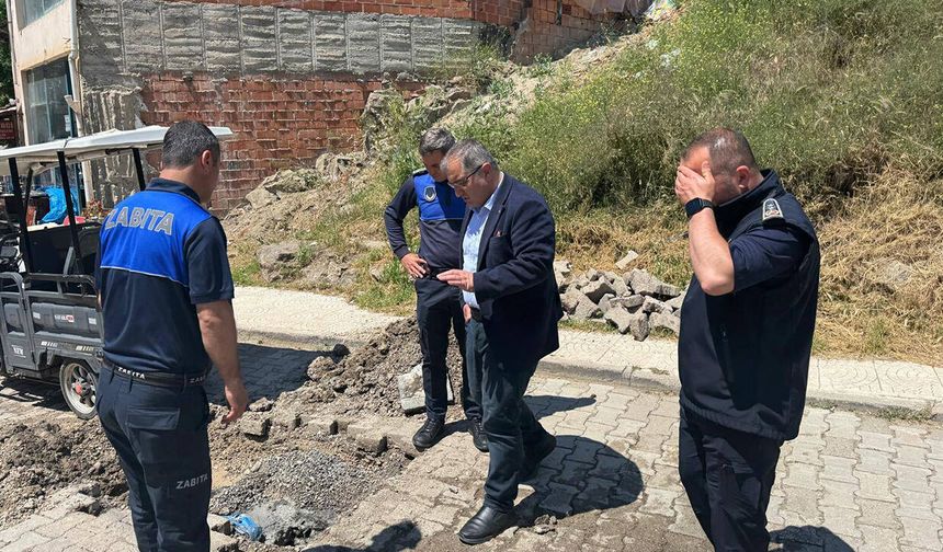 Bayat'ta altyapı seferberliği sürüyor