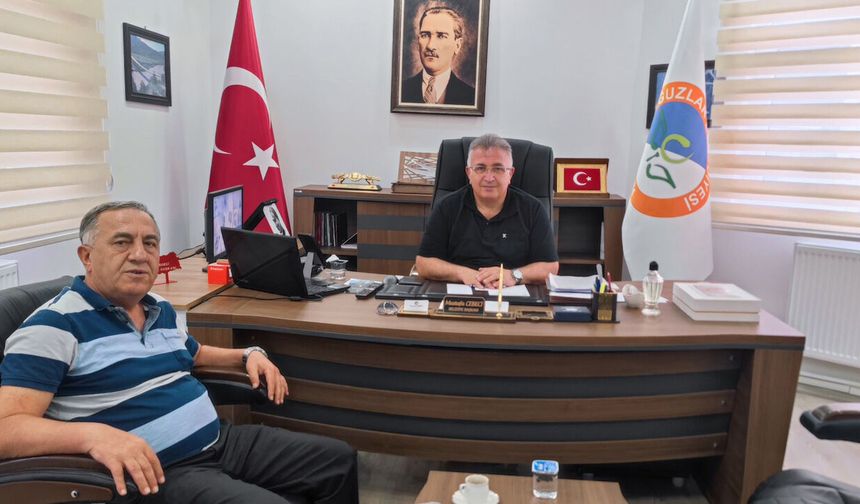 Ali Kartal'dan Başkan Mustafa Cebeci'ye ziyaret