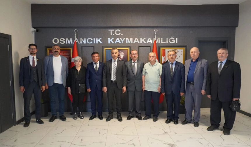 Kent Konseyi yönetiminden Kaymakam Duman'a ziyaret