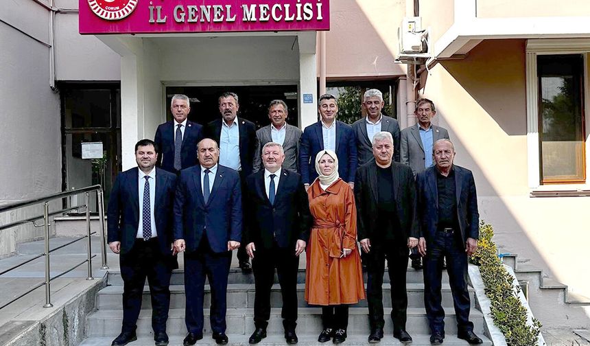 Osmancık heyetinden Duran Bıyık'a hayırlı olsun ziyareti