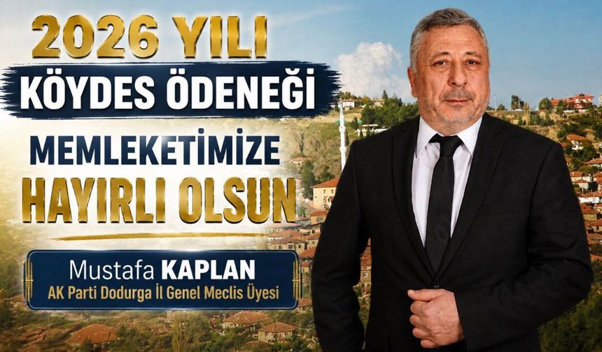Dodurga'ya 4,8 milyon liralık KÖYDES ödeneği