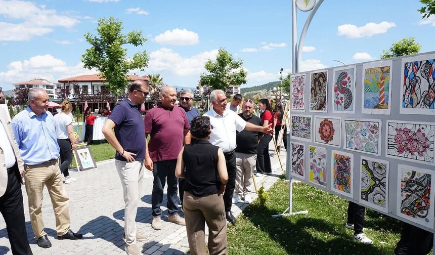 Çorum'da açık havada resim sergisi