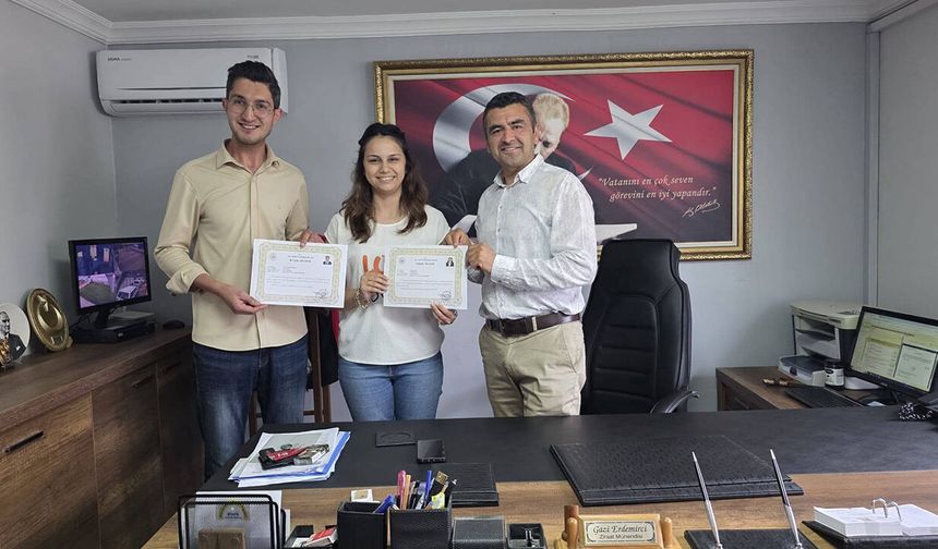 Ortaköy İlçe Tarım Personeline Başarı Belgesi