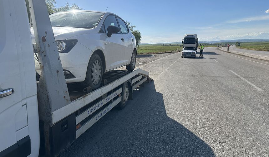 Miras kalan aracın devrini yapmadan trafiğe çıkan sürücüye ceza