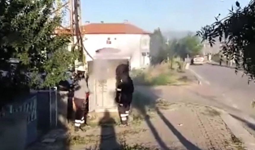 Dodurga'da trafo yangını büyümeden söndürüldü
