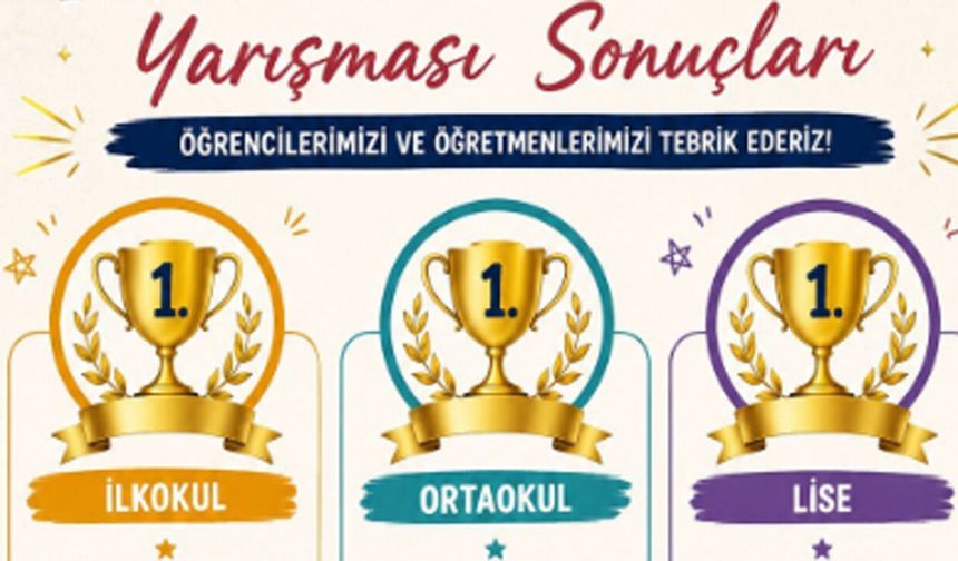 Dilimizin Zenginlikleri yarışmasında dereceye giren okullar belli oldu