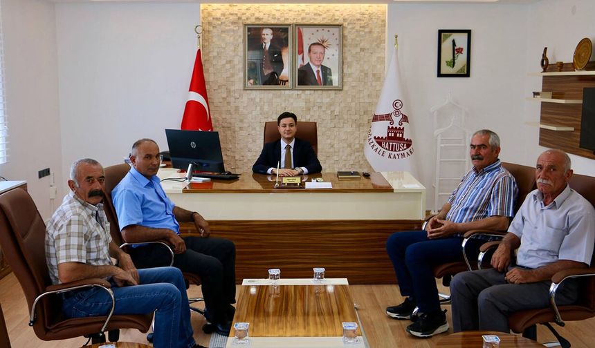 Kaymakam Uğur Çitci’ye hayırlı olsun ziyareti