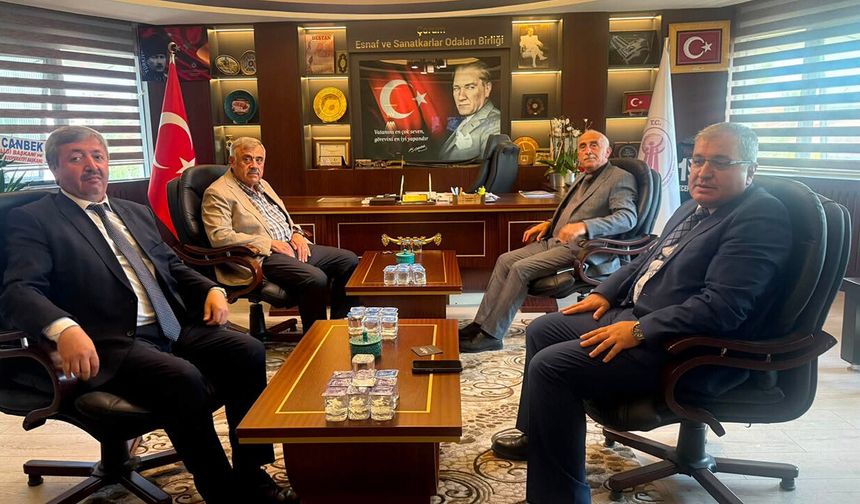 Belediye başkanlarından ÇESOB’a hayırlı olsun ziyareti