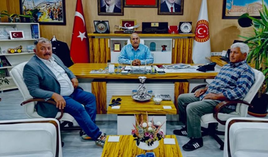 İbek Köyü Muhtarı’ndan Başkan Bıyık’a ziyaret