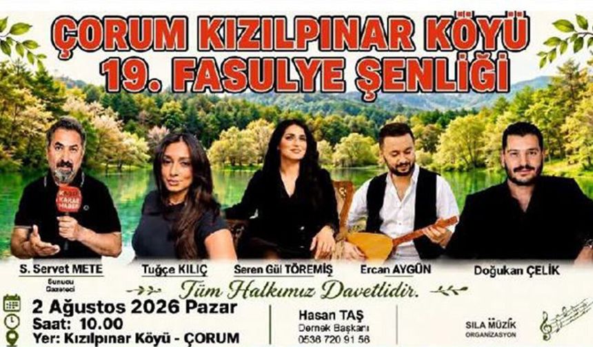 Kızılpınar Köyü’nde 19. Fasulye Şenliği düzenlenecek