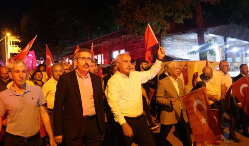 İskilip’te 15 Temmuz Bayrak Yürüyüşü düzenlendi