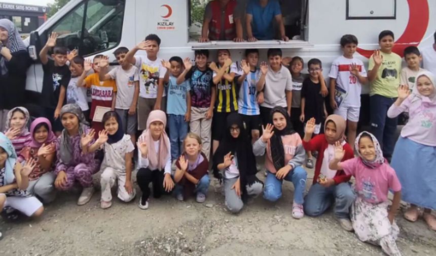 Kızılay’dan yaz Kur’an kursu öğrencilerine serinleten ikram