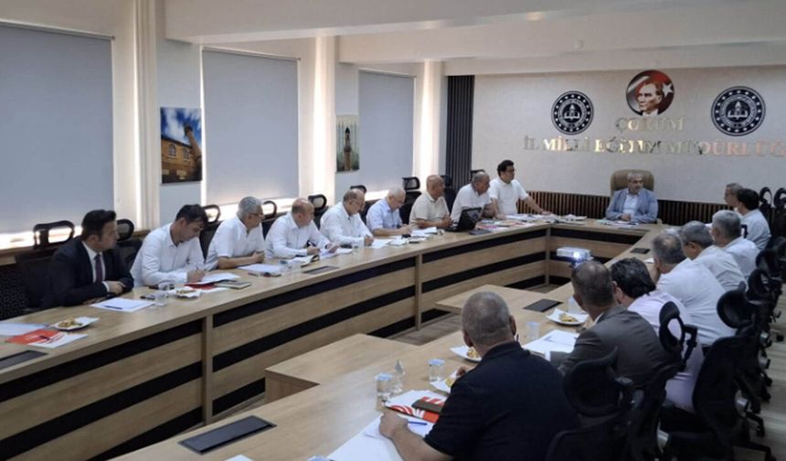 Çorum eğitiminde yeni dönem hazırlığı: İlçelere koordinasyon talimatı