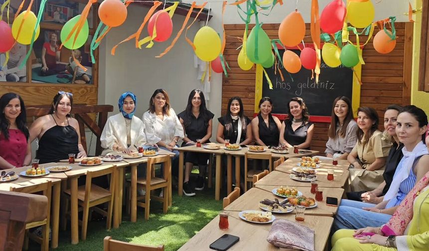Çorum’da kadın girişimcilerden Harmoni Anaokulu’na ziyaret