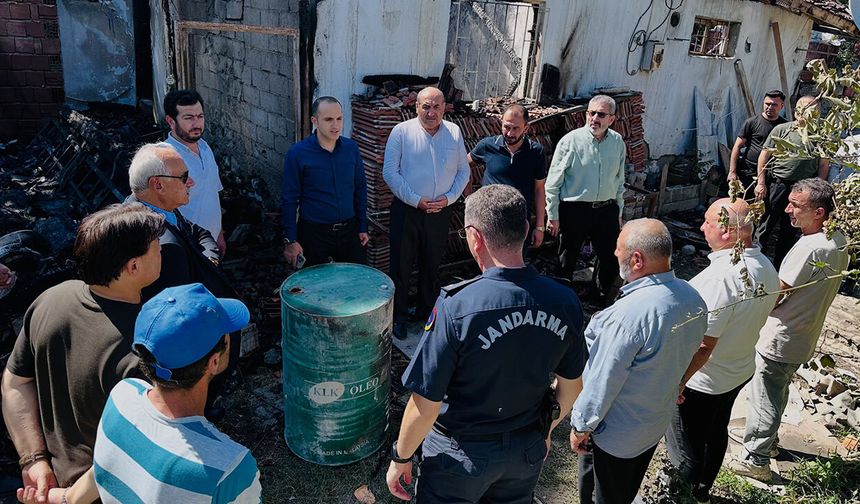 Kuzköy halkına geçmiş olsun ziyaretinde bulundular