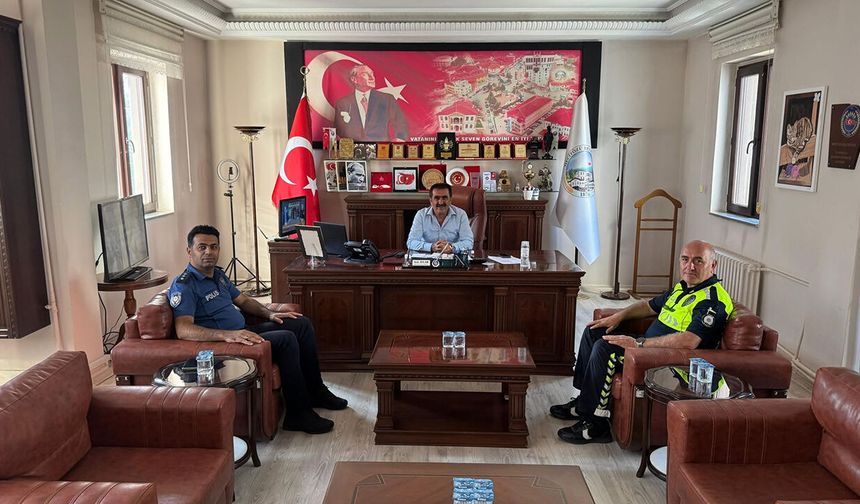 İlçe Emniyet Amiri İnan’dan Başkan Aylar’a iade-i ziyaret