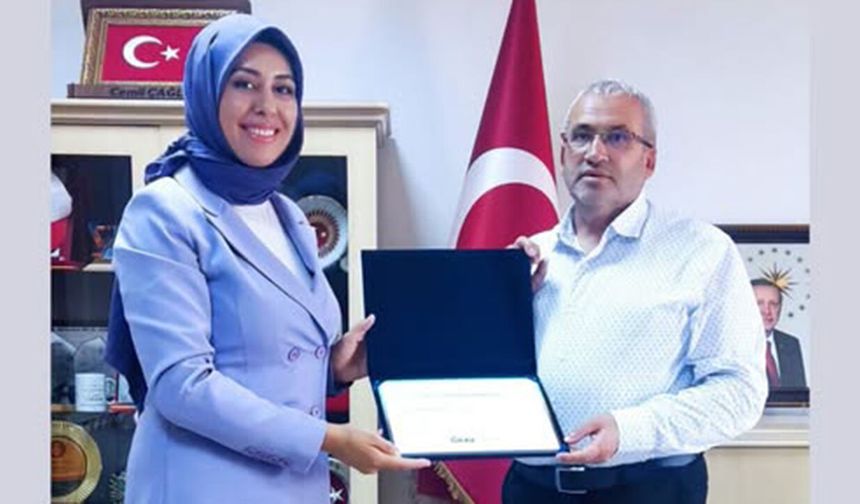 ÖRAV’dan Çorum İl Milli Eğitim Müdürlüğü’ne teşekkür belgesi