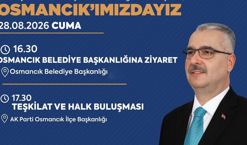 Ahlatcı, Osmancık’ta vatandaşlarla buluşacak