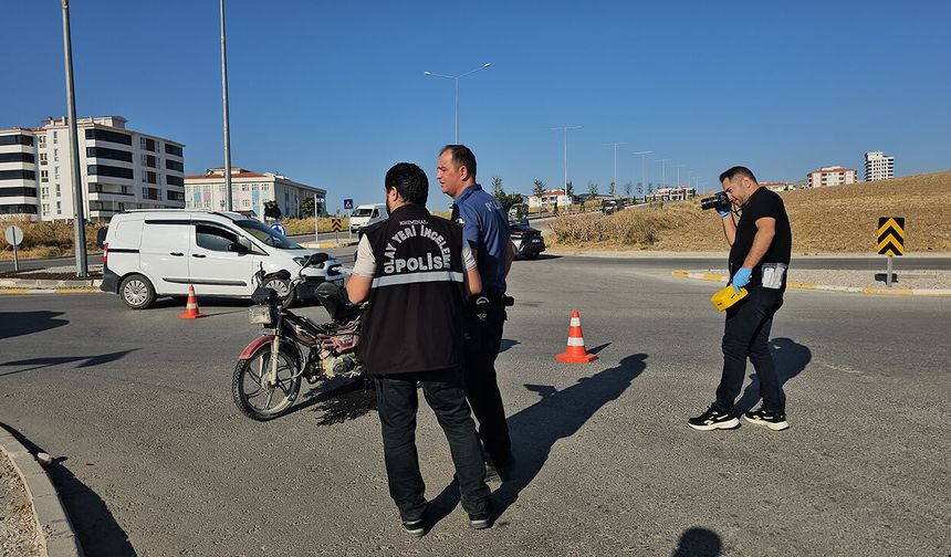 Çorum'da kamyonetle çarpışan motosikletin sürücüsü öldü