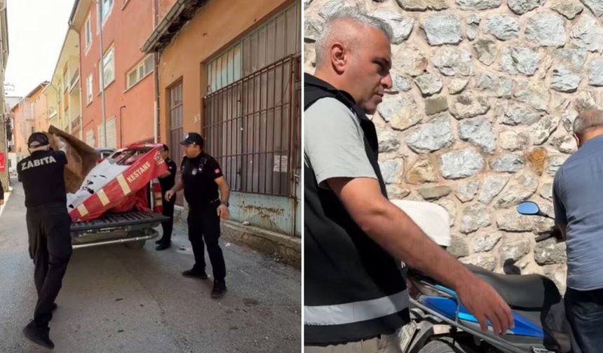 Çorum’da kaldırımları işgal edenlere zabıta müdahalesi