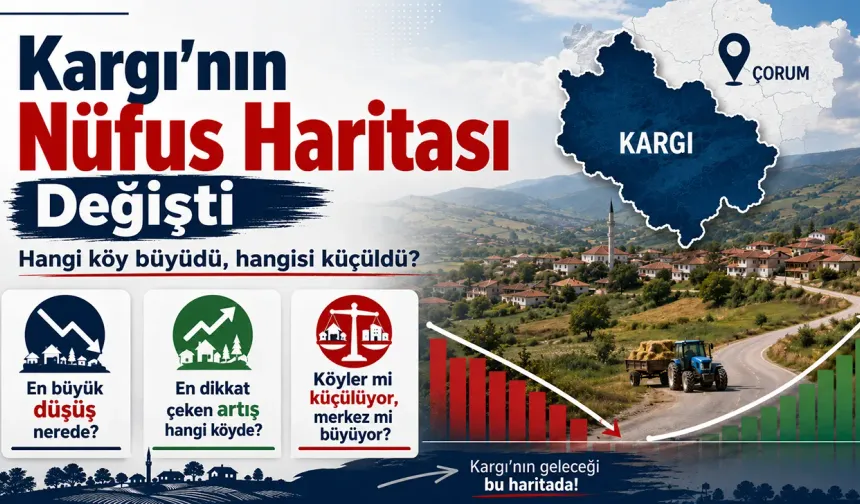 Kargı’nın 10 yıllık nüfus haritası değişti: Hangi köy küçüldü, hangisi büyüdü?