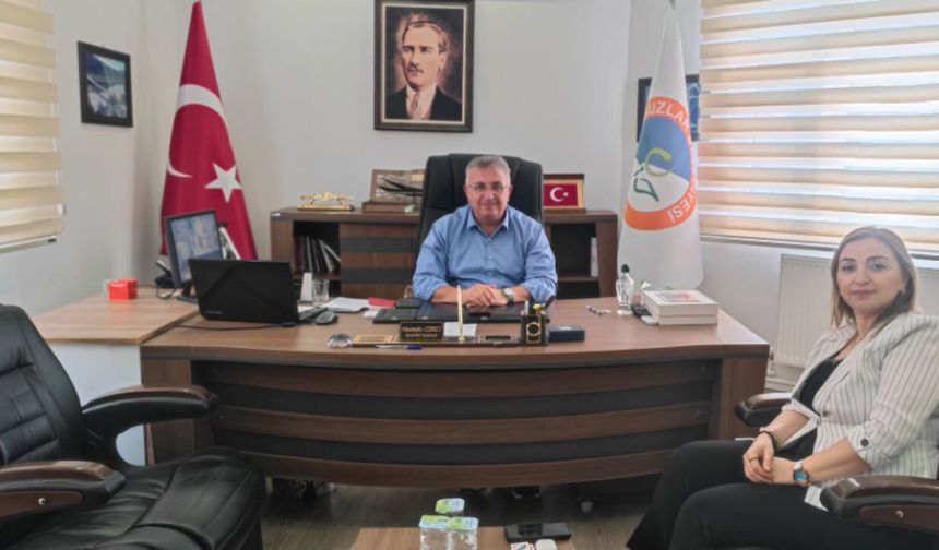 Ziraat Bankası Oğuzlar Şube Müdürü Erköse’den Başkan Cebeci’ye ziyaret