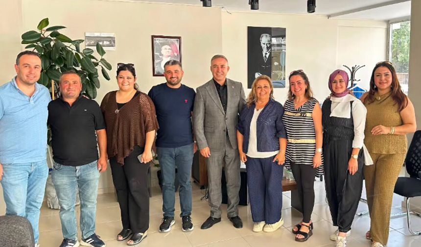 Tahtasız’dan Ali Çan ve Gültekin Kaya’ya hayırlı olsun ziyareti