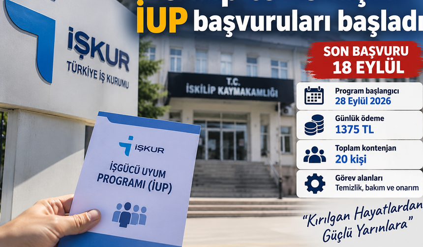 Çorum'un bu ilçesinde 20 kişilik İUP başvuruları başladı