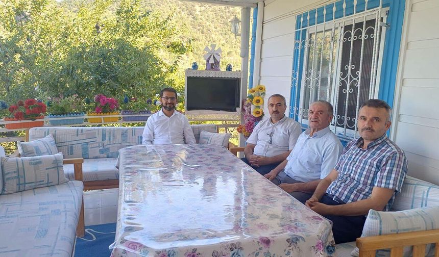 Müftü Koçak’tan imam-hatip Cafer Uzun’a geçmiş olsun ziyareti