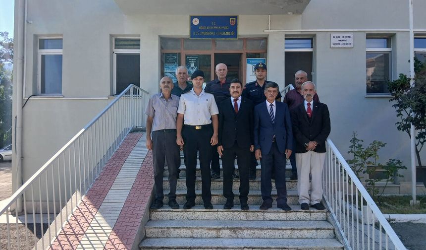 Oğuzlar teşkilatından Jandarma Komutanı Buğra Özdemir’e ziyaret