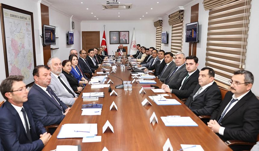 Çorum’da sosyal yardımların durumu masaya yatırıldı