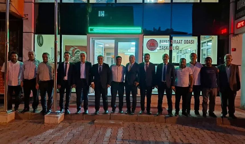 AK Parti heyeti Bayat Ziraat Odasına ziyarette bulundu