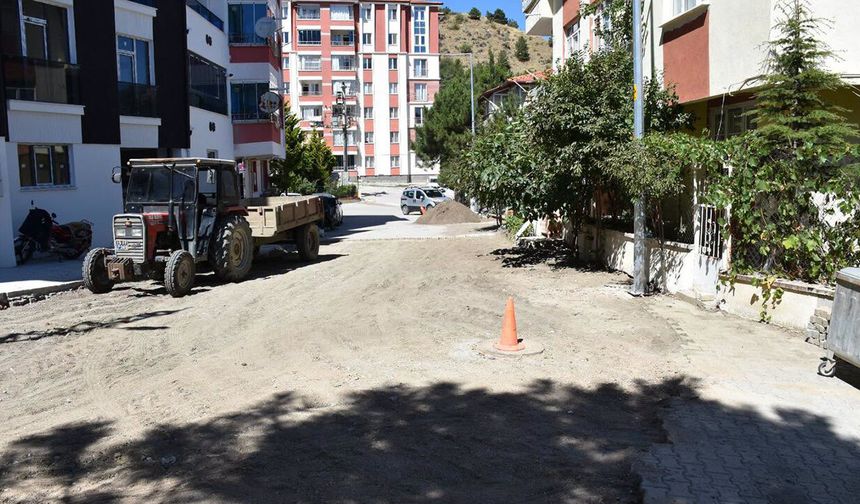 Kilit parke yollarda bakım ve yenileme çalışması başladı